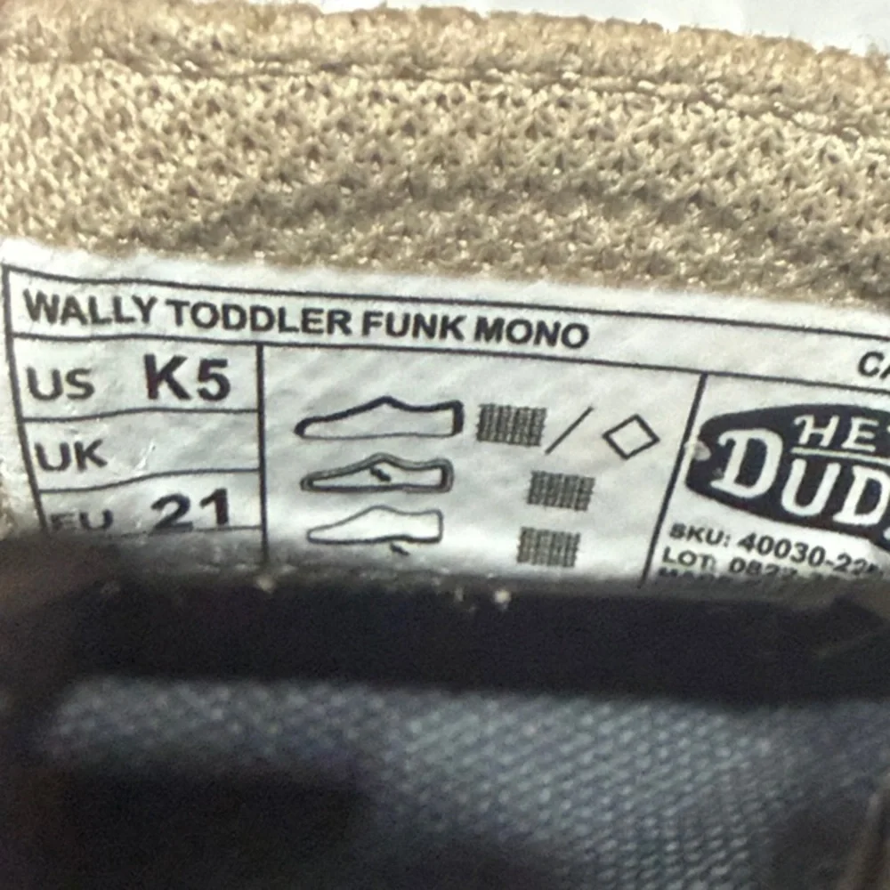 Hey Dude Kids Tan Moccasins - Size 5c